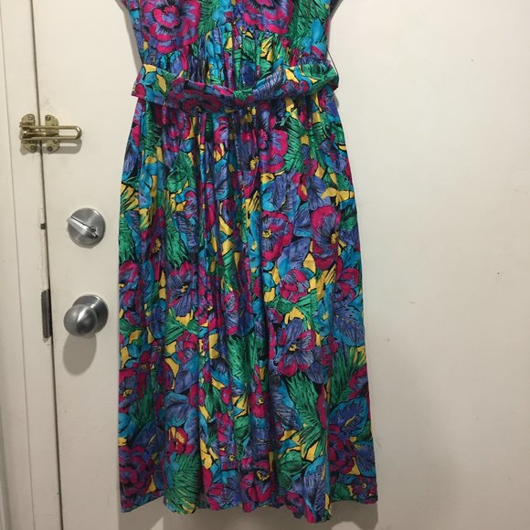 SUTTLES & SEAWINDS MULTICOLOR MIDI DRESSES SIZE M - Picture 5 of 7
